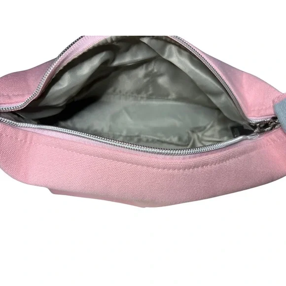 Pink Travel Makeup Pouch Small Toiletry Organizer Snap Closure Cosmetic Bag H - Picture 4 of 6